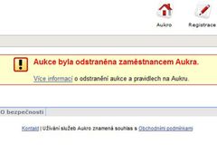 Zaměstnanci Aukra aukci po dotazech Aktuálně.cz uzavřeli.