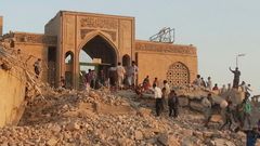 Irák - Mosul - Zničená mešita