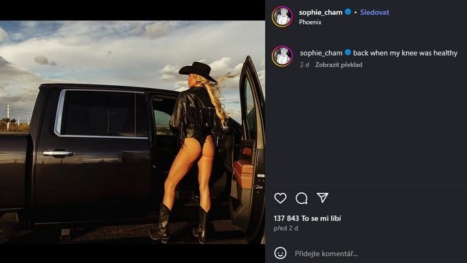 Fotografie Sophie Cunninghamové, která vzbudila velký ohlas.