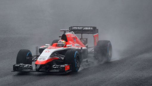 Marussia Formula One driver Jules Bianchi of France drives during the Japanese F1 Grand Prix at the Suzuka Circuit October 5, 2014. French driver Bianchi was taken to hos