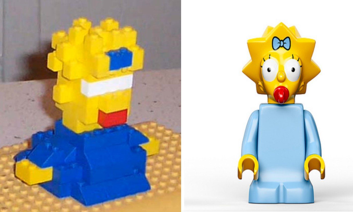 Lego Simpsonovi - před a po