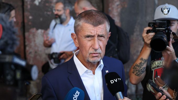 Předseda ANO Andrej Babiš při zahájení oficiální kampaně pro říjnové volby do PSP ČR.