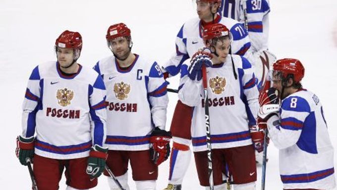 Ruský hokejový tým nezískal žádnou medaili