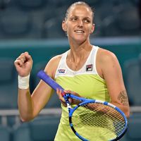 Karolína Plíšková Karolína Plíšková po výhře v semifinále turnaje v Miami