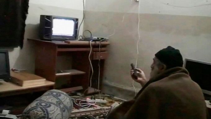 Usáma bin Ládin ve svém pákistánském úkrytu.