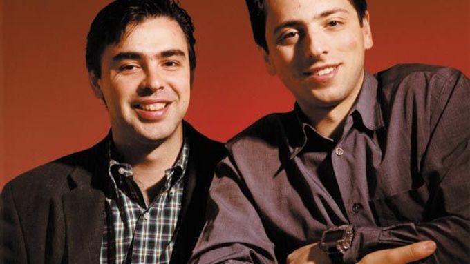 Zakladatelé Google.com Sergey Brin a Larry Page