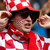 Chorvatský fanoušek před utkáním Chorvatska s Itálií ve skupině C na Euru 2012