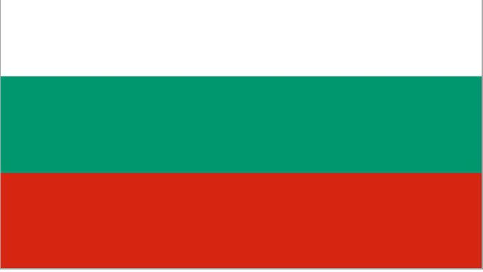 Vlajka Bulharska.