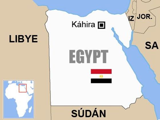 Konce egyptských vládců Egypt - mapa