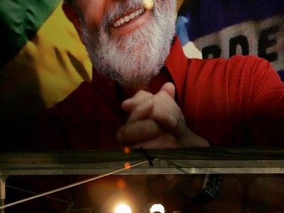 Násilí v Brazílii Brazilský prezident u svých příznivců