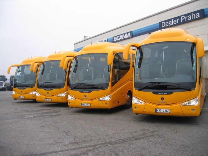 Autobusy Student Agency od firmy Scania