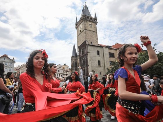 Khamoro Romský festival Khamoro 2019 - průvod Prahou