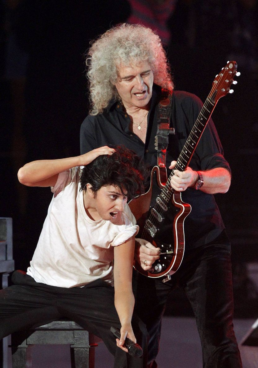 MTV Video Music Awards - Lady GaGa a Brian May ze skupiny Queen