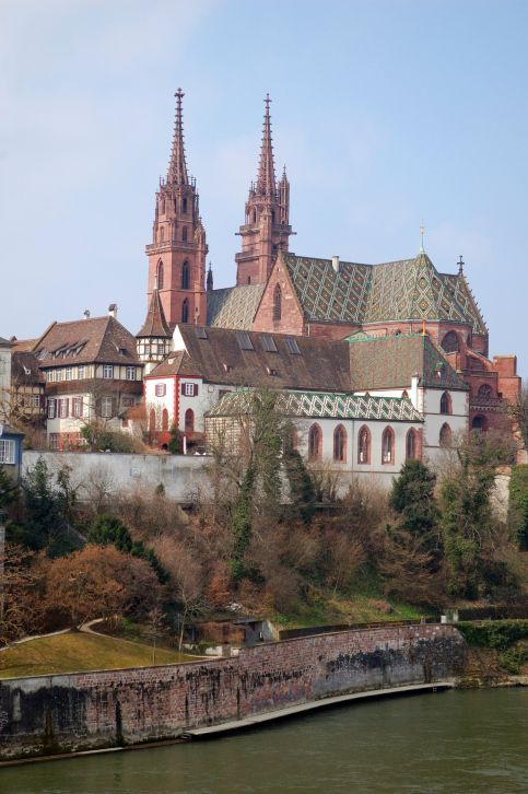 Basilej, gotická katedrála Münster
