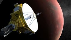 Umělecké zpracování sondy New Horizons od NASA, která studuje Pluto