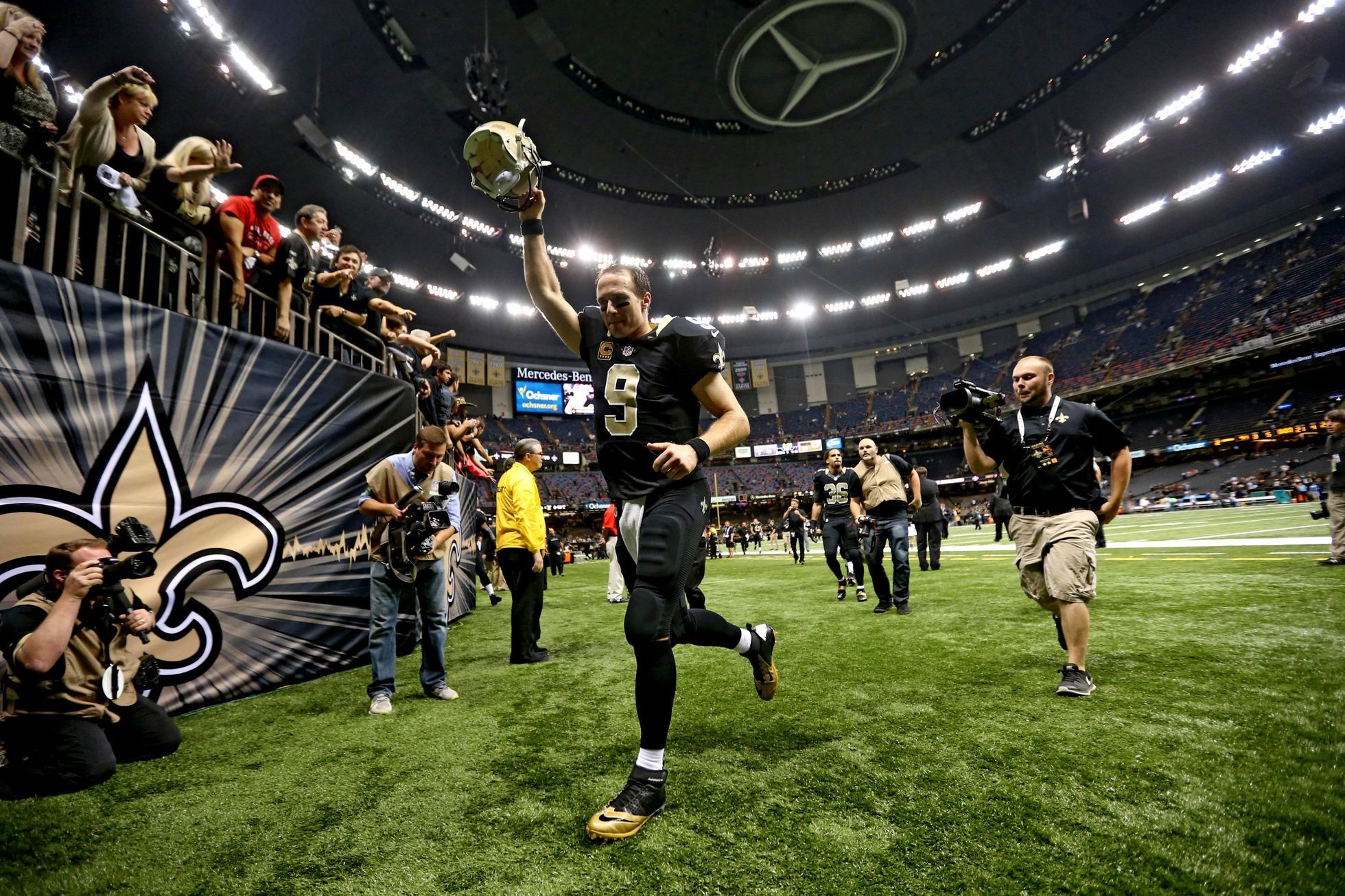 Nejlepší fotky roku 2014: New Orleans Saints quarterback Drew Brees