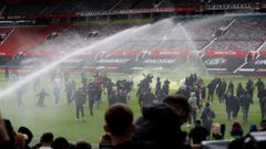 fotbal, anglická liga 2020/2021, Manchester United, fanoušci, protest