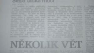 Hlavní body Několika vět