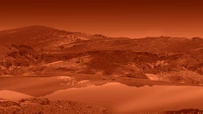 Takto by podle NASA mohlo jezero na povrchu Titanu vypadat