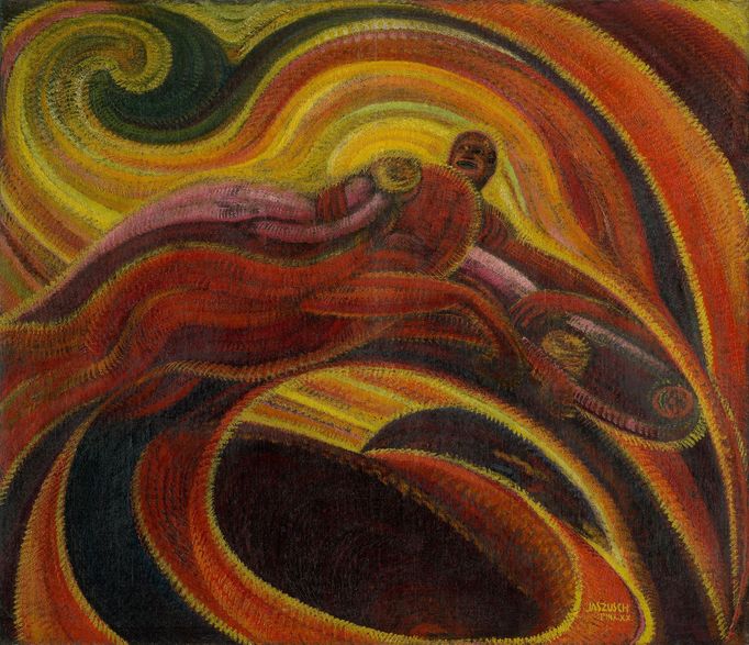 Anton Jaszusch: Síla slunce, 1922–1924, olej, plátno, 149 × 172 cm