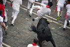 Při běhu s býky se zranilo pět lidí. Tradiční akce ve Španělsku láká statisíce lidí