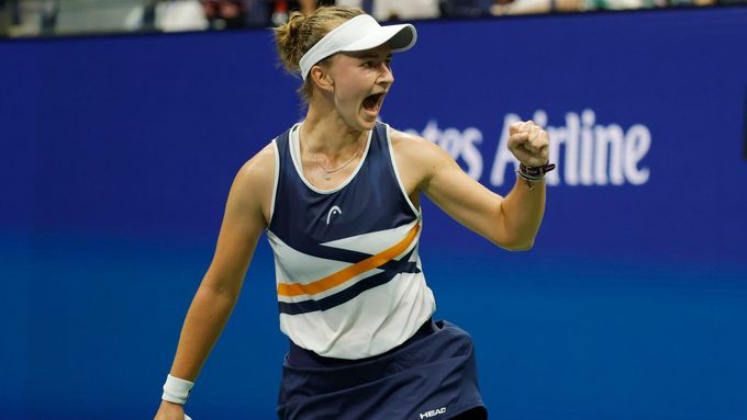 Barbora Krejčíková na US Open.