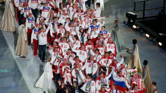Ruští sportovci na hrách v Soči