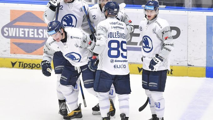 Radost hokejistů Plzně