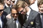 Pohřeb Julese Bianchiho: Felipe Massa  a Jean-Eric Vérgne
