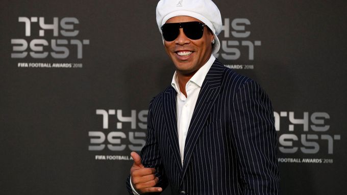 Ronaldinho na letošním galavečeru FIFA