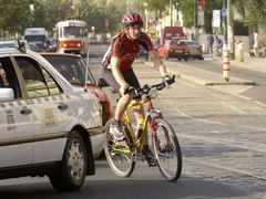 Only for the brave. Prague streets are notoriously unfriendly towards bikers