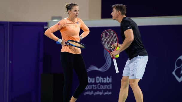 Karolína Plíšková a Sascha Bajin, Abú Zabí 2021