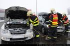 Nehoda dvou aut uzavřela dálnici D1 na Vyškovsku, dva lidé se zranili