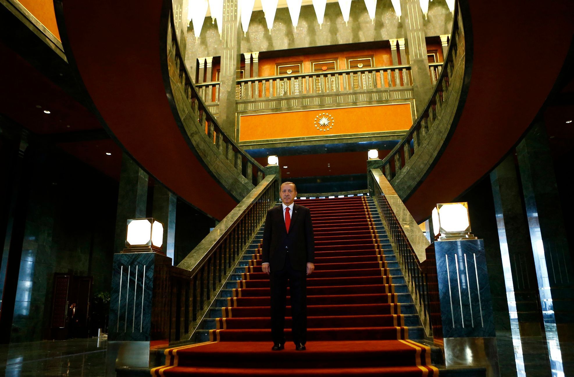Turecký prezident ve svém novém paláci