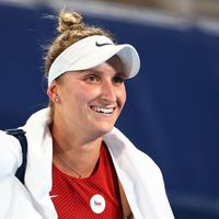 Markéta Vondroušová Markéta Vondroušová v osmifinále proti Naomi Ósakaové.
