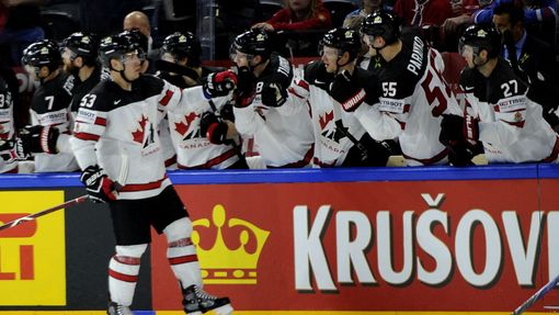 MS v hokeji: semifinále Kanada - Švýcarsko, kanadská radost