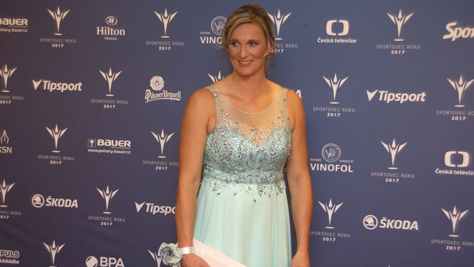 Barbora Špotáková při prosincovém vyhlašování Sportovce roku