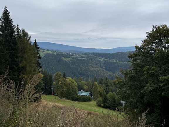 Výhledy v Krkonoších byly neskutečné.