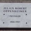 Robert Oppenheimer, pamětní deska, Göttinger.