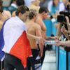 Francouzský plavec Yannick Agnel po vítězství na OH v Londýně 2012