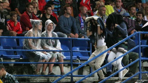 Diváci v odvetném kvalifikačním utkání Evropské ligy 2012/13 mezi Plzní a Lokerenem.