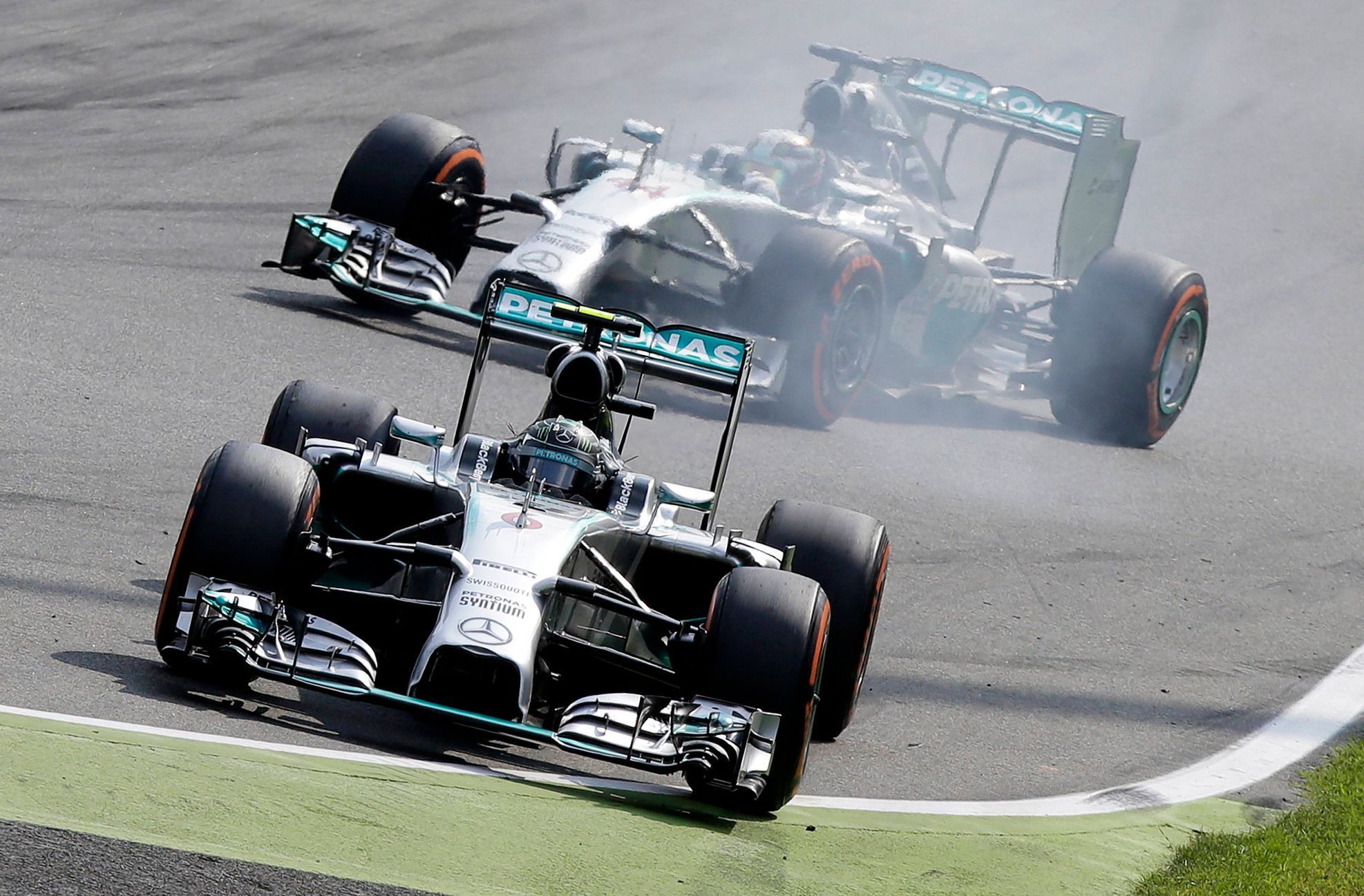 F1, VC Itálie 2014: Nico Rosbeger a Lewis Hamilton (Mercedes)