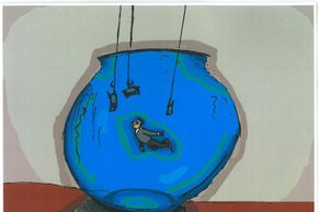 Galerie: Politik v akváriu i poslední večeře, děti namalovaly, jak si představují korupci