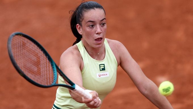 Tereza Valentová při debutu na French Open