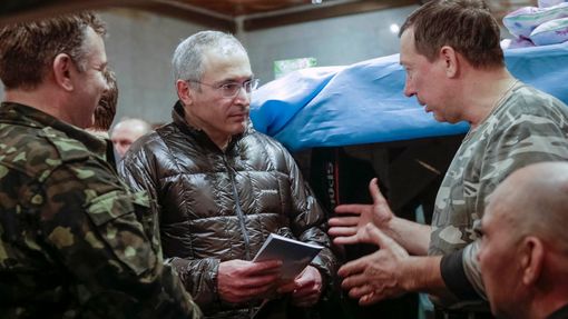 Michail Chodorkovskij navštívil Majdan.