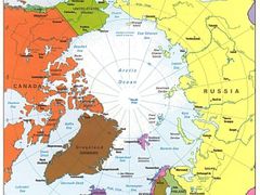 Mapa Arktidy.