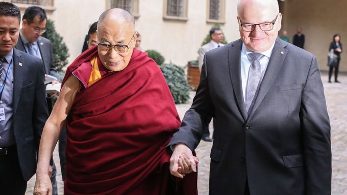 Dalajláma s ministrem Hermanem