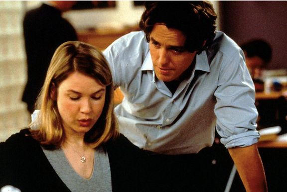 Hugh Grant a Renée Zellwegerová v romantické komedii Deník Bridget Jonesové.