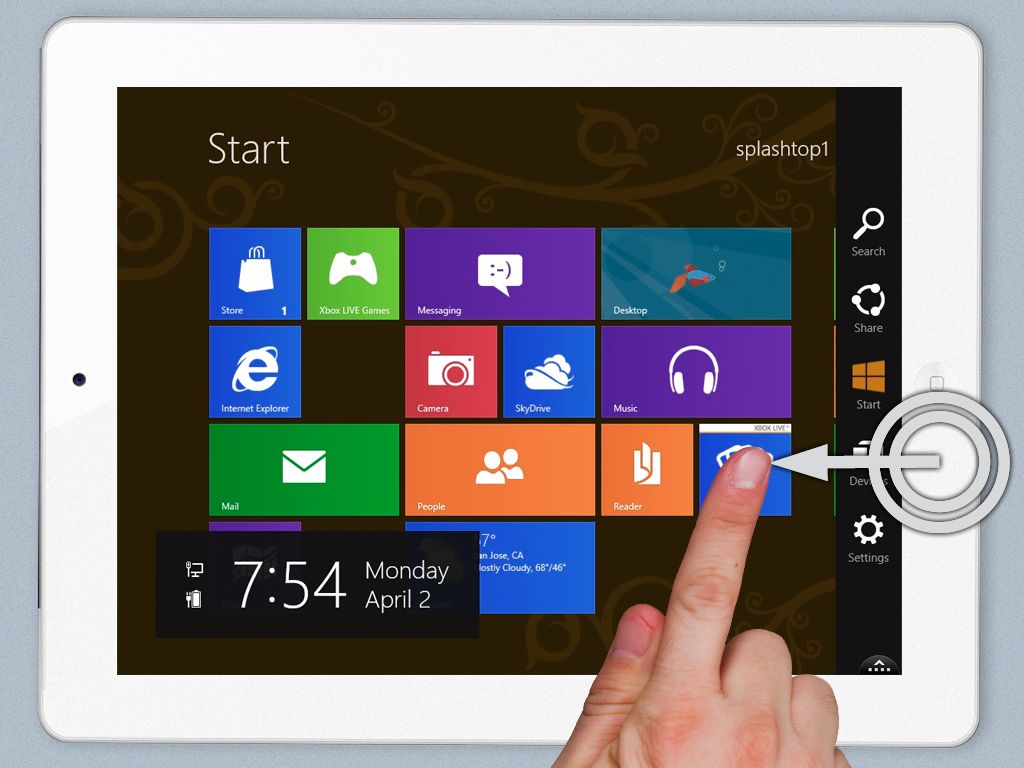 Aplikace s Windows 8 pro iPad