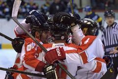 Duel nejlepších týmů první hokejové ligy vyhrála Olomouc
